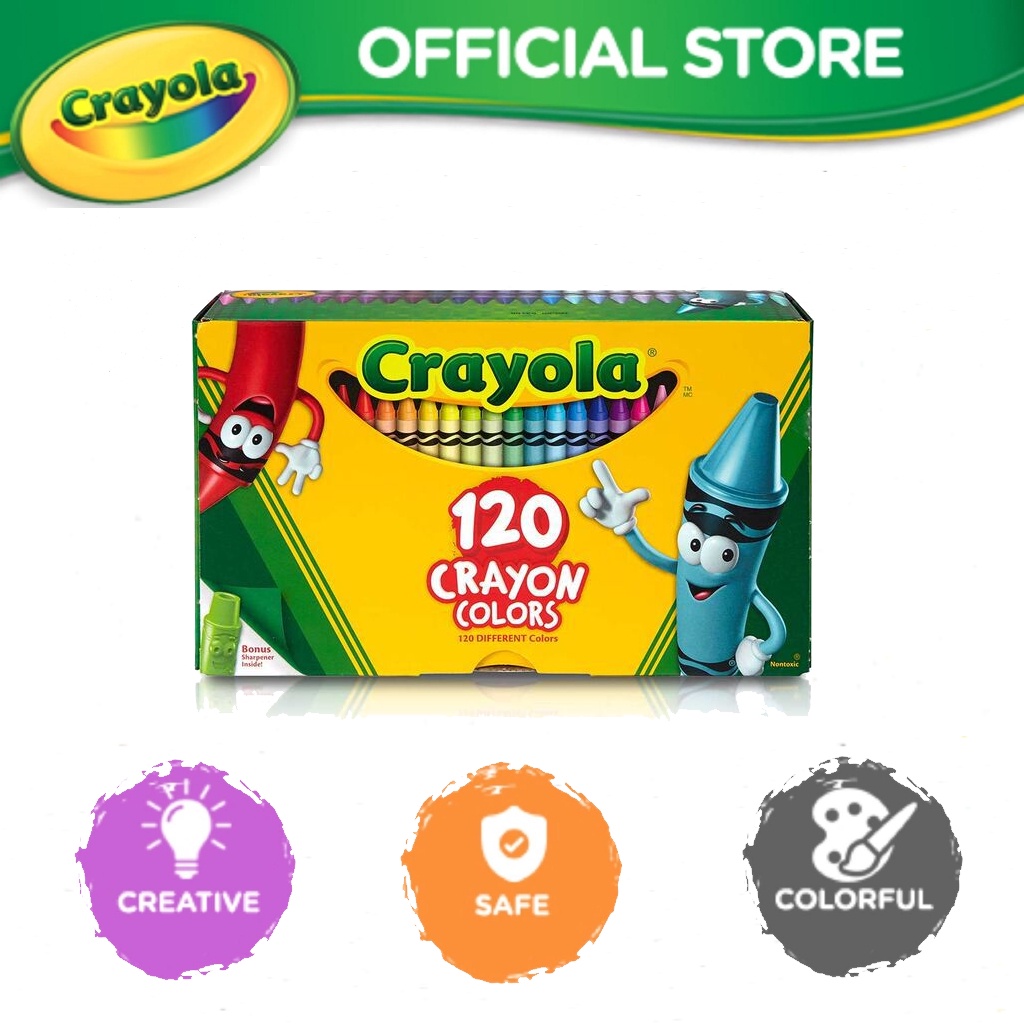 Crayola Crayola Crayons 120 ct., for ages 3 years and up | Shopee Singapore