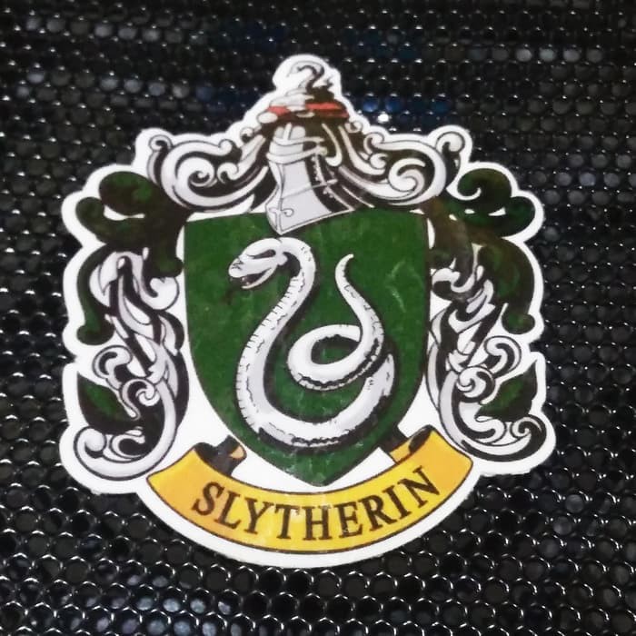 Harry Potter Slytherin Logo 5x6cm Laminated Waterproof Vinyl Sticker For Decoration Shopee Singapore