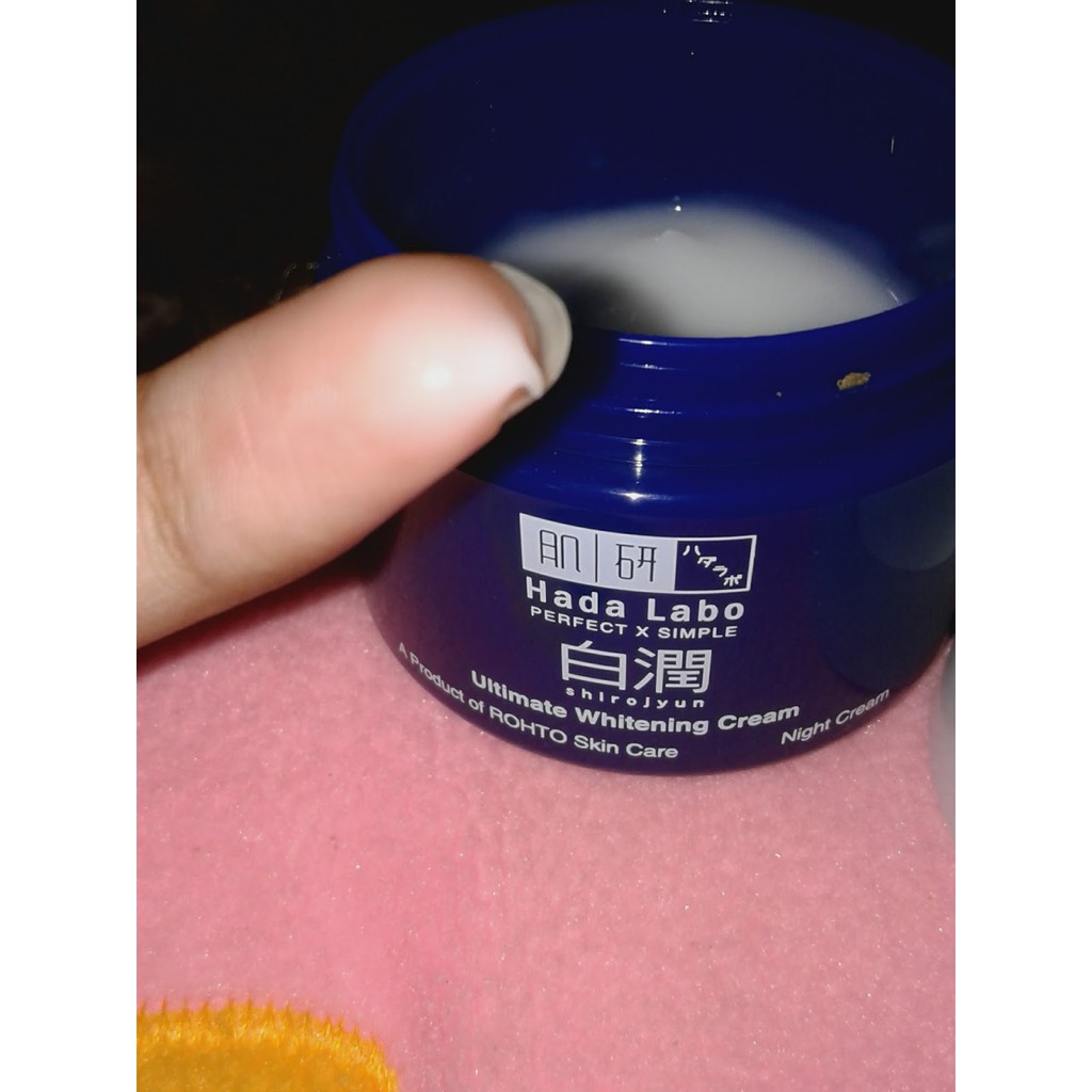 hada labo whitening night cream