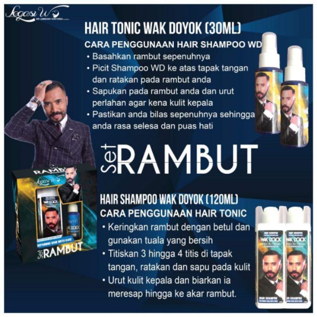 Hair Tonic And Shampoo Pelebat Rambut Set Shopee Singapore
