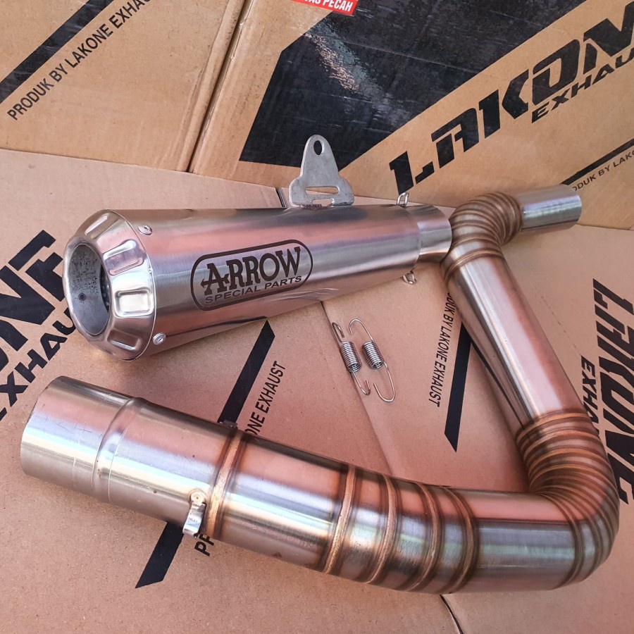 Arrow TITAN SHORT MID PIPE SLIP ON KTM DUKE 200 250 RC 200 250 RC