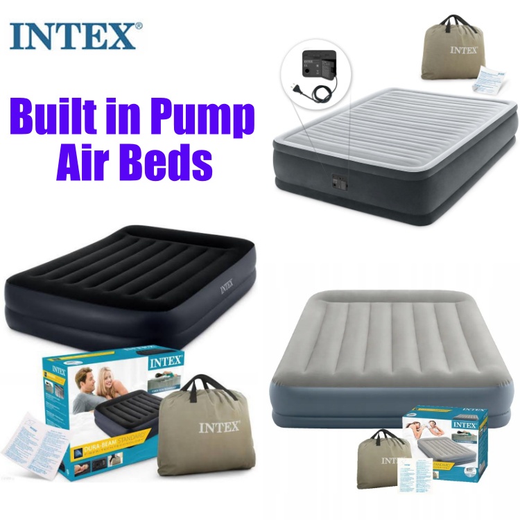 [ INTEX ] 5 Models - Fiber Tech Dura Beam Plus Built In Pump Air ...