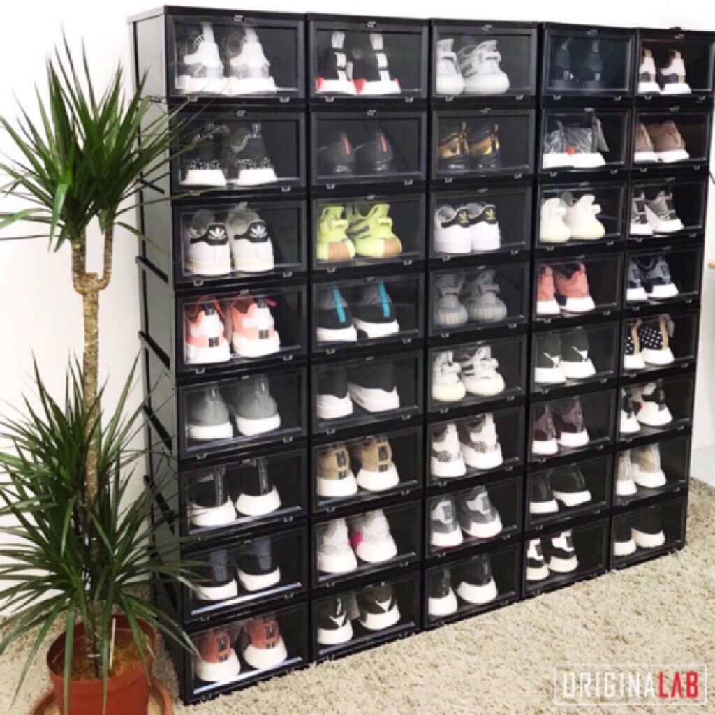 Originalab Shoe Front Drop Storage / Display Box Black ...