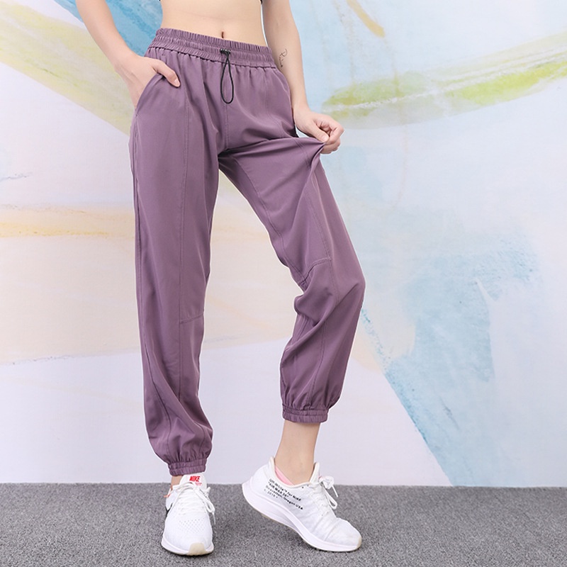 Fit.HER Loose Sweatpants Women's Legged Running Thin Overalls High Waist Fast Dry Yoga Pants
