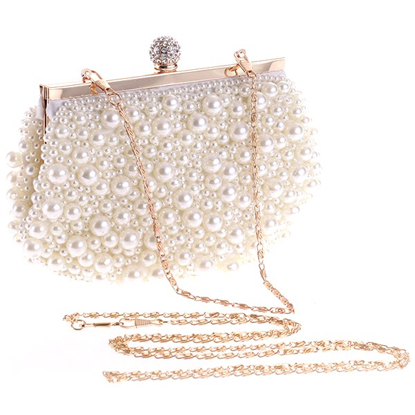 small white clutch bag