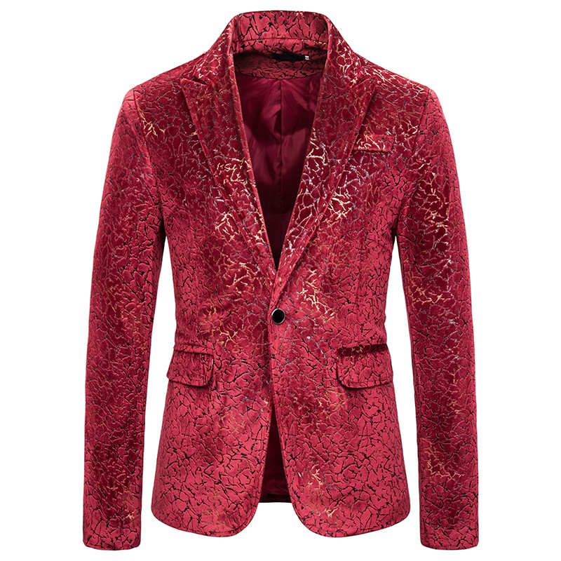 red and black blazer mens