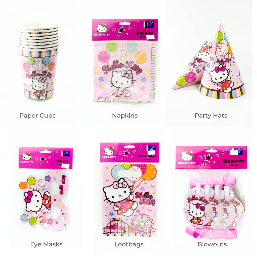 Beautiful Sanrio Hello Kitty Birthday Theme Party Supplies Decor Shopee Singapore