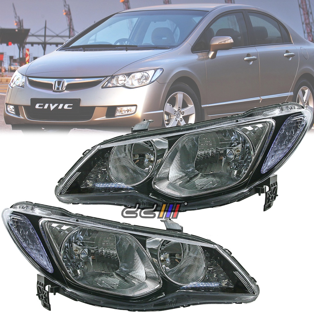 Honda Civic FD FD1 FD2 20062008 Front Headlight Head Lamp / Lampu