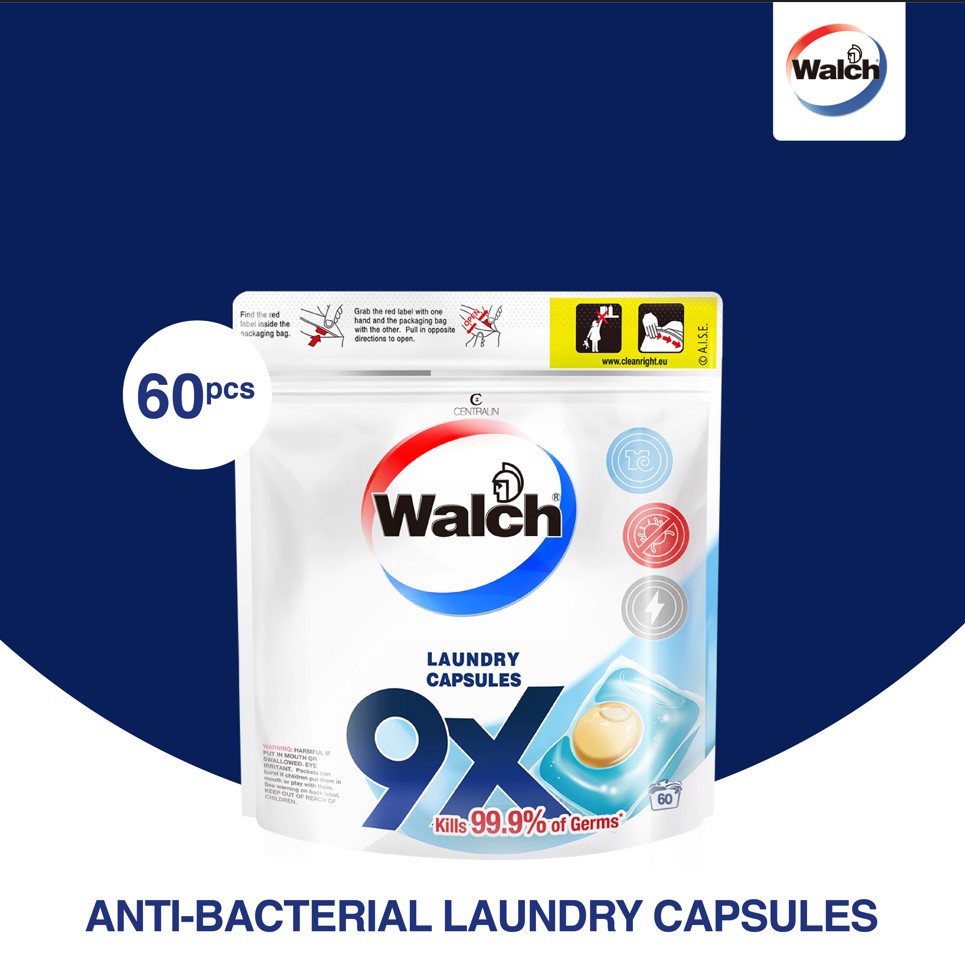 Walch Antibacterial Laundry Capsule Refill Pack 60 Pods Shopee Singapore