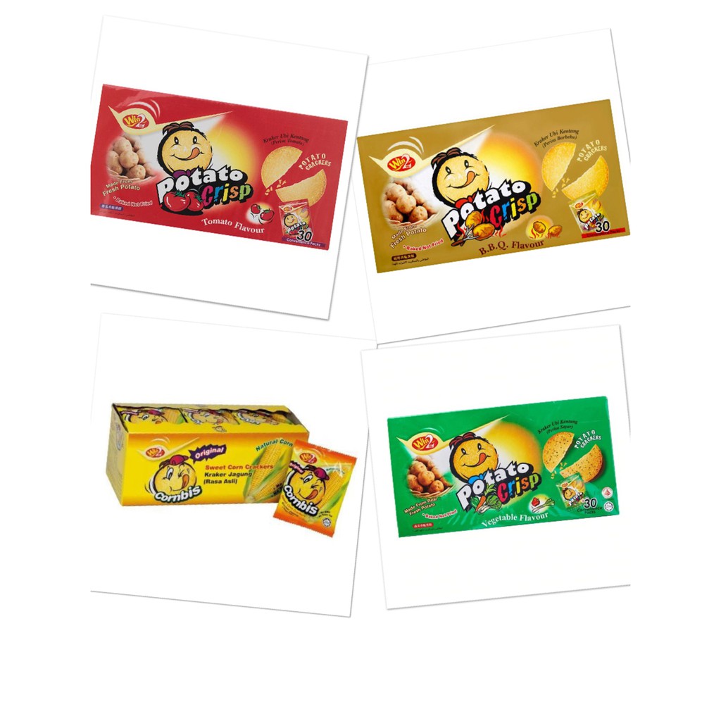 Shop Malaysia Win2 Potato Crisp 20gmx30 S 4 Flavour Halal Shopee Singapore