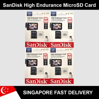 SanDisk High Endurance 32GB | 64GB | 128GB | 256GB Video micro SD HC XC Adapter Dash cam IP camera Memory Card
