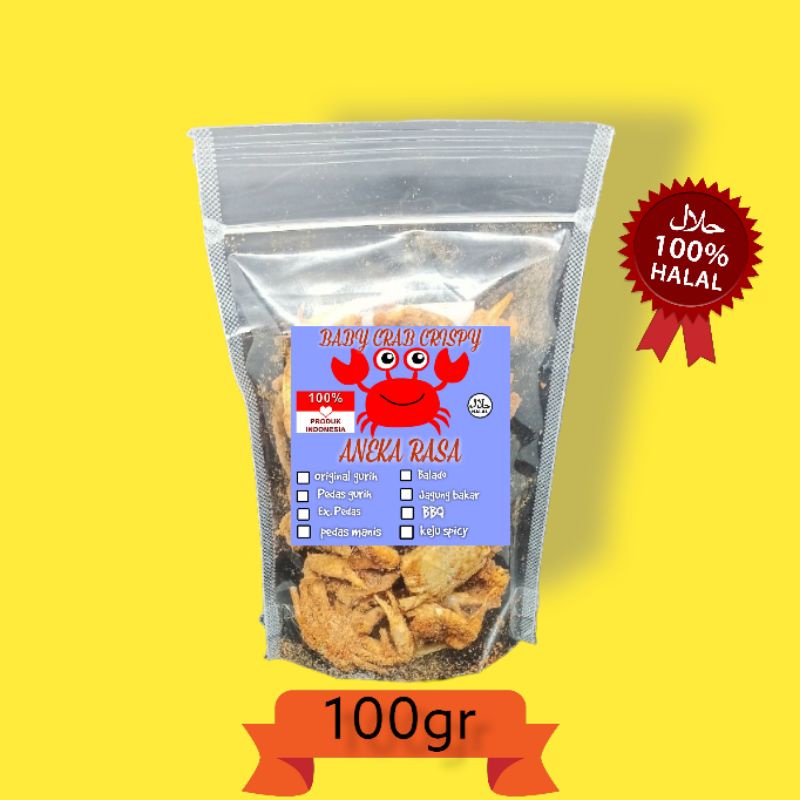 Baby CRAB KRISPY 100GR / HALAL / Healthy Chinese / CRIPS CRIPS / BABY