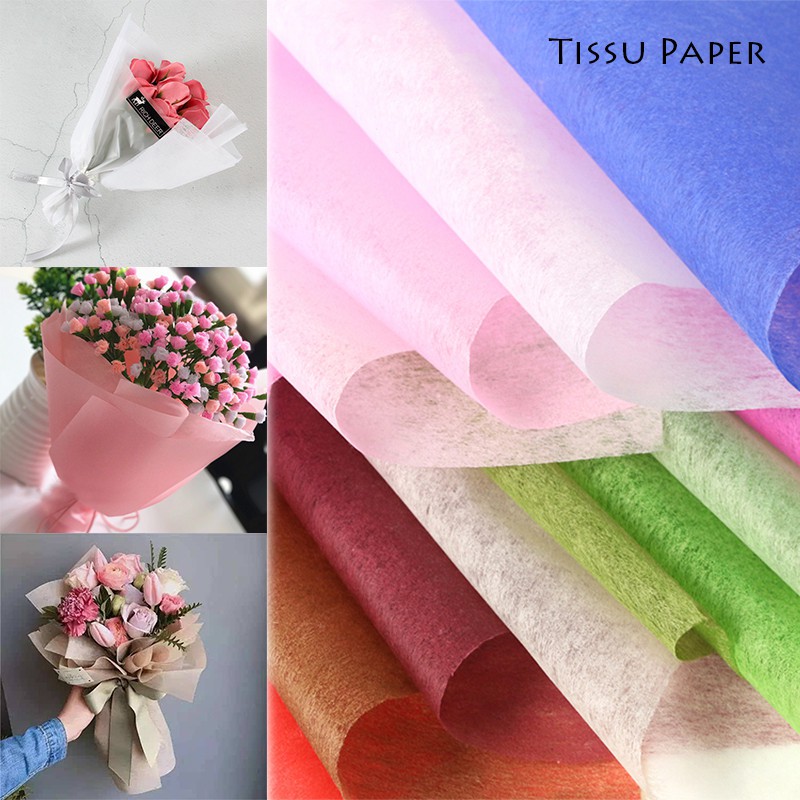 35 Sheets/Pack Flowers Wrapping Papers Tissu Paper Gifts Packaging 50