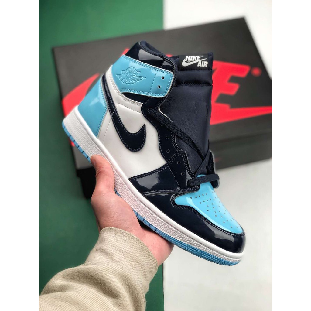 air jordan 1 retro high og unc patent