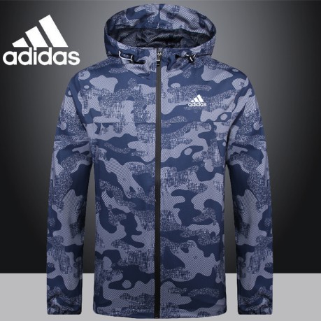 adidas printed windbreaker