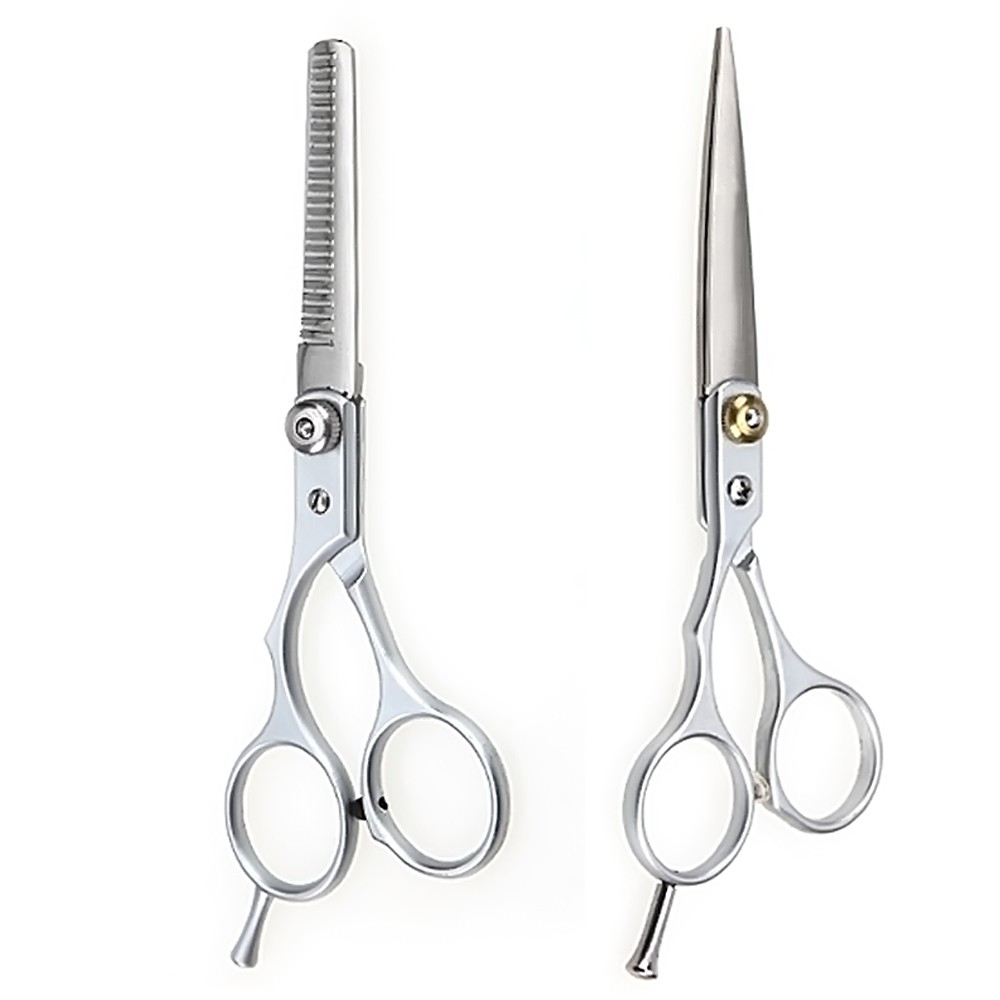 2 Pcs Barber Hair Cutting Scissor And Thinning Scissors Shears