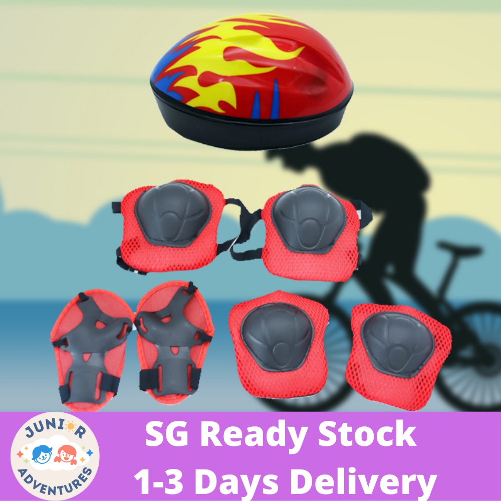 Basic Safety Kids Helmet and Elbow and Knee Guard for Bike Trike and