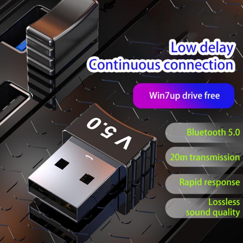SeenDa USB Bluetooth 5.0 Adapter Transmitter Bluetooth Receiver Dongle