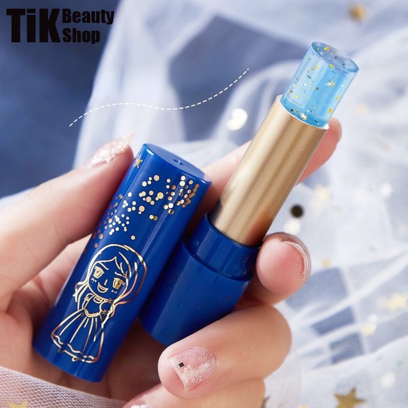 24k Gold Foil Lip Balm Color Changing Moisturizing Gold Foil Lip Gloss