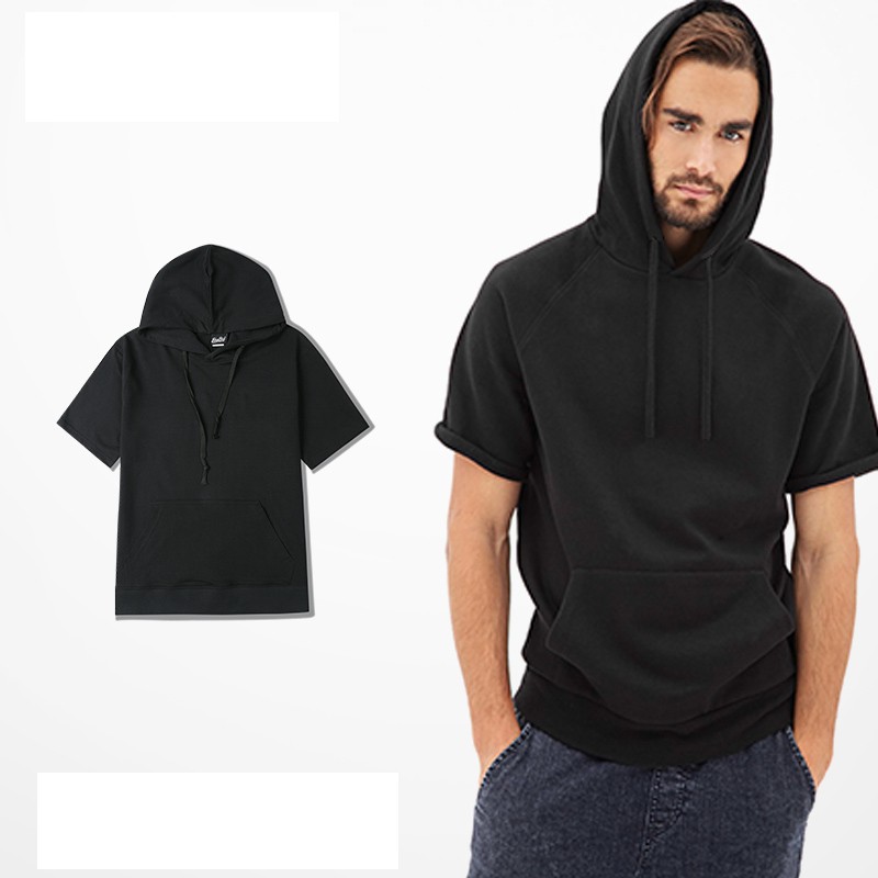 men's short sleeve hoodie fashion