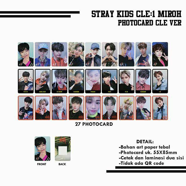 Stray Kids Cle 1 Miroh Photocard Cle Ver Shopee Singapore