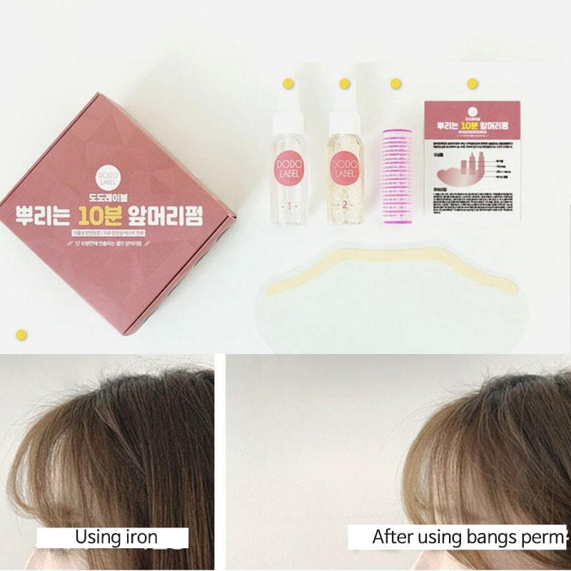 Bangs Self Hair Perm 10 minutes Permanent Wave Volume Styling Mist Type 4  weeks Long Lasting Home Salon DIY 8 uses | Shopee Singapore