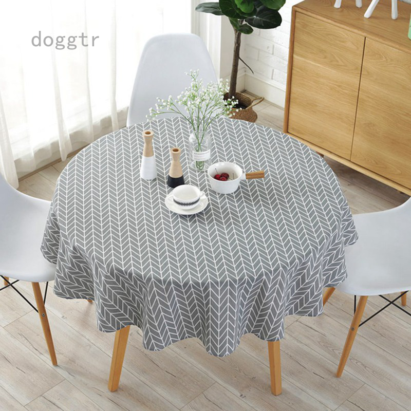 Round Solid Polyester Tablecloth, Round Table Skirts