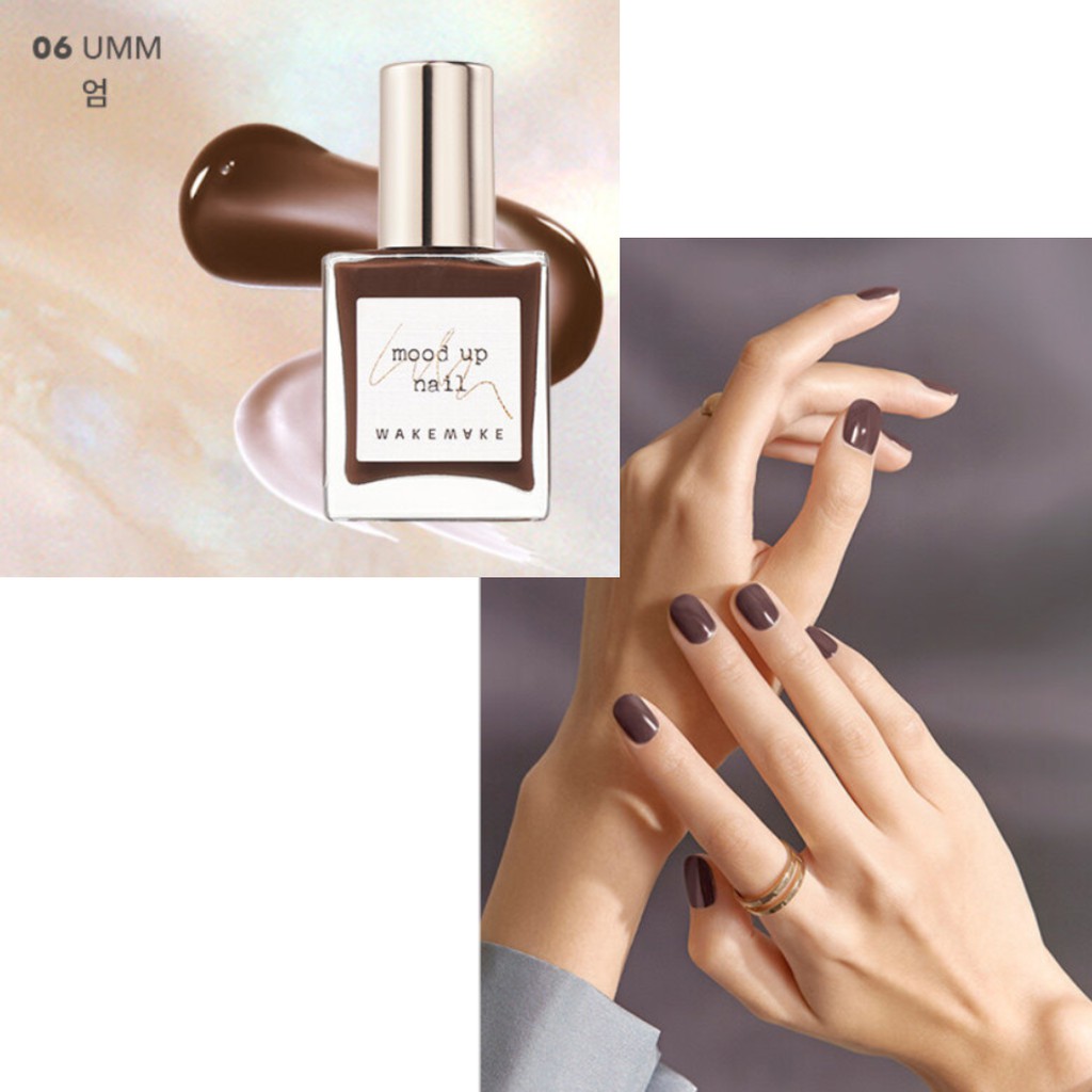 Wakemake] Mood Up Luxe Nail Color 10g #6 Colors | Shopee Singapore