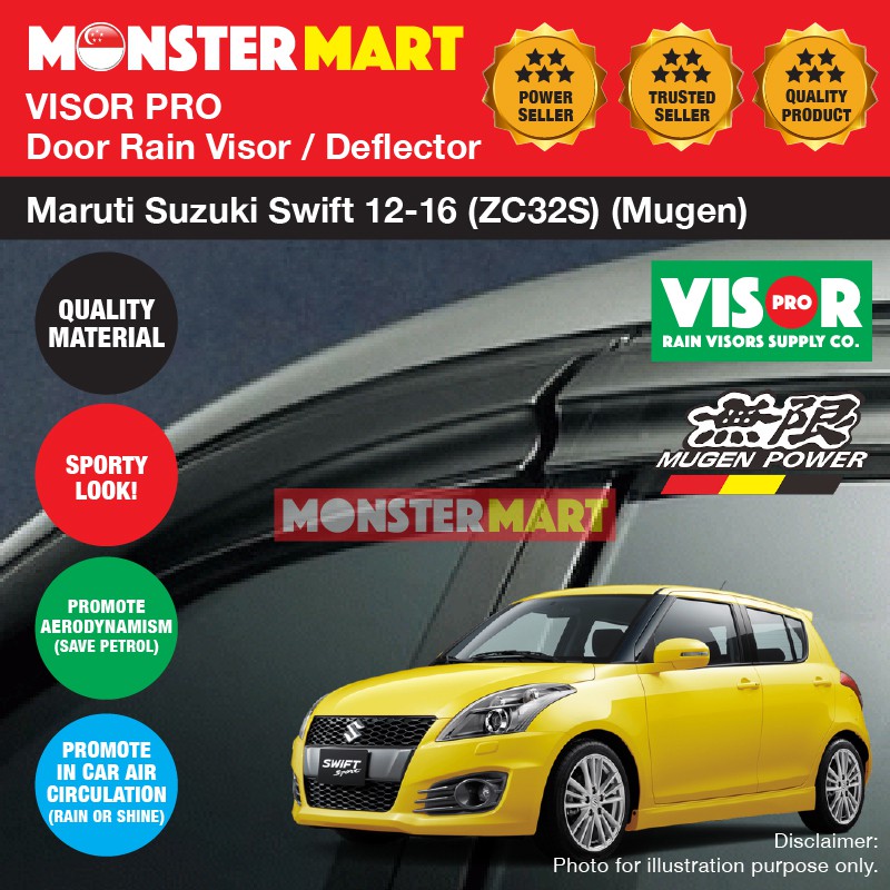 suzuki swift wind deflectors