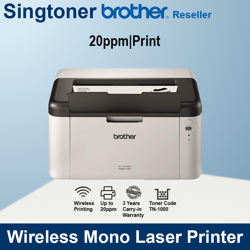 [Singapore Warranty] Brother HL1210W Wireless Monochrome Laser Printer