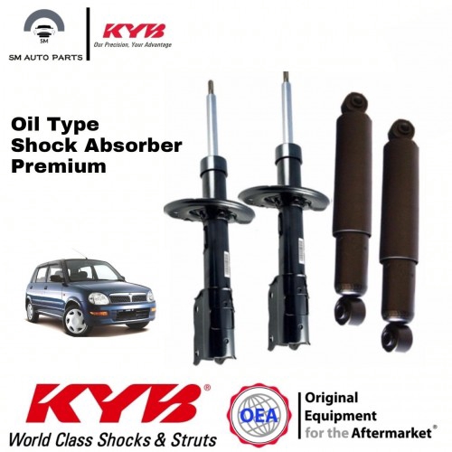 Shop Malaysia Perodua Kelisa Kenari Kyb Shock Absorber Front Rear 4 Pcs Oil Type Shopee Singapore