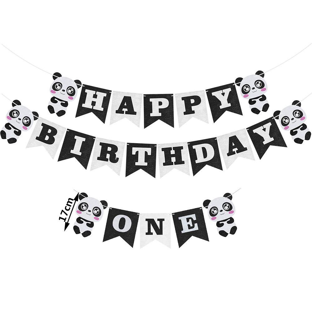 SUCHEN DIY Gifts Foil Balloons Cartoon Animal Birthday Party Banner Inflatable Toy New Kids Favors Baby Shower Cake Topper Panda Theme