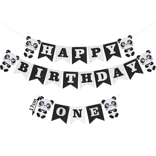 SUCHEN DIY Gifts Foil Balloons Cartoon Animal Birthday Party Banner Inflatable Toy New Kids Favors Baby Shower Cake Topper Panda Theme #3