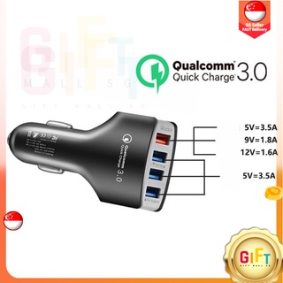 【SG Ready Stock】QC3.0 Car Charger Fast car charger multi-port 3 USB / 4 USB 5V 7.0A Mobile Phone Charger USB Charger