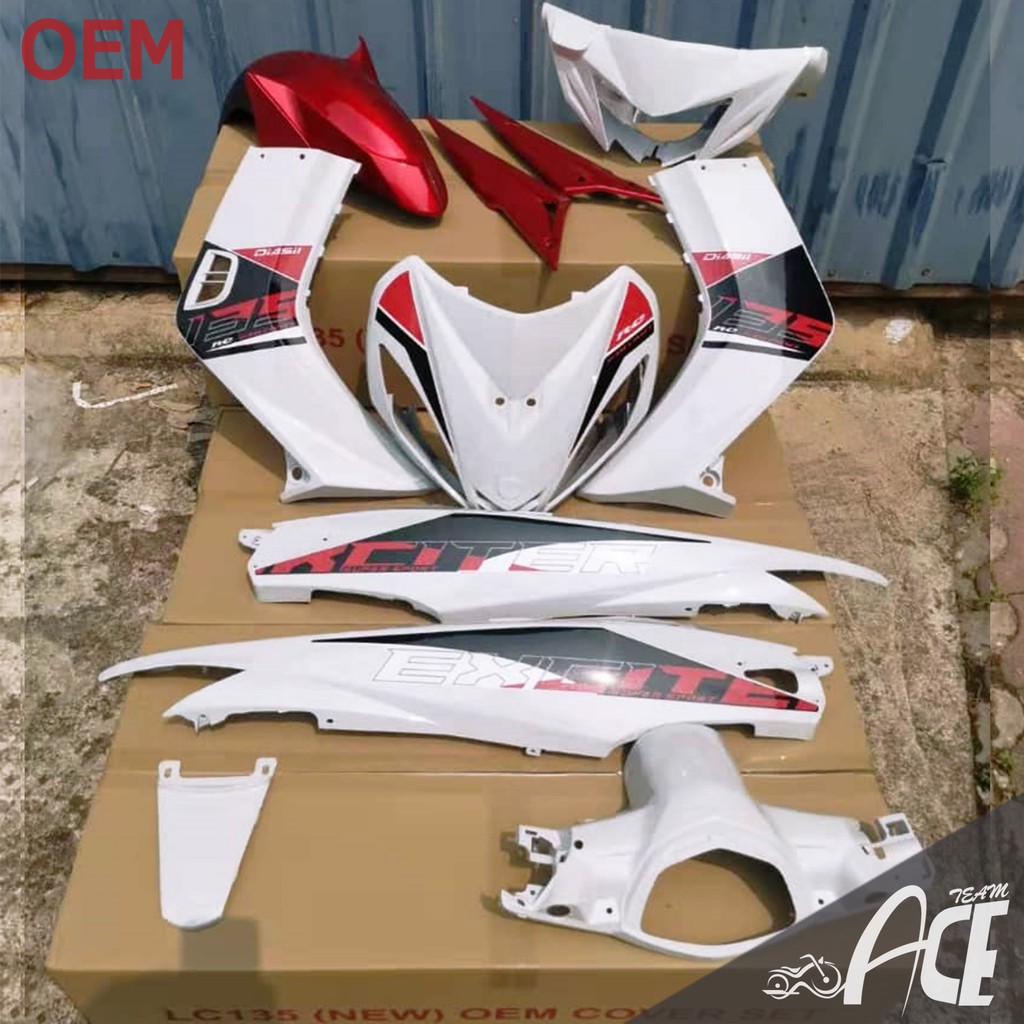 Shop Malaysia Coverset Lc135 V1 New Exciter Rc 2020 Yamaha Lc V1 Body Cover Set Exciter Rc Edition Rc2020 Red Black Red Orange Oem Shopee Singapore