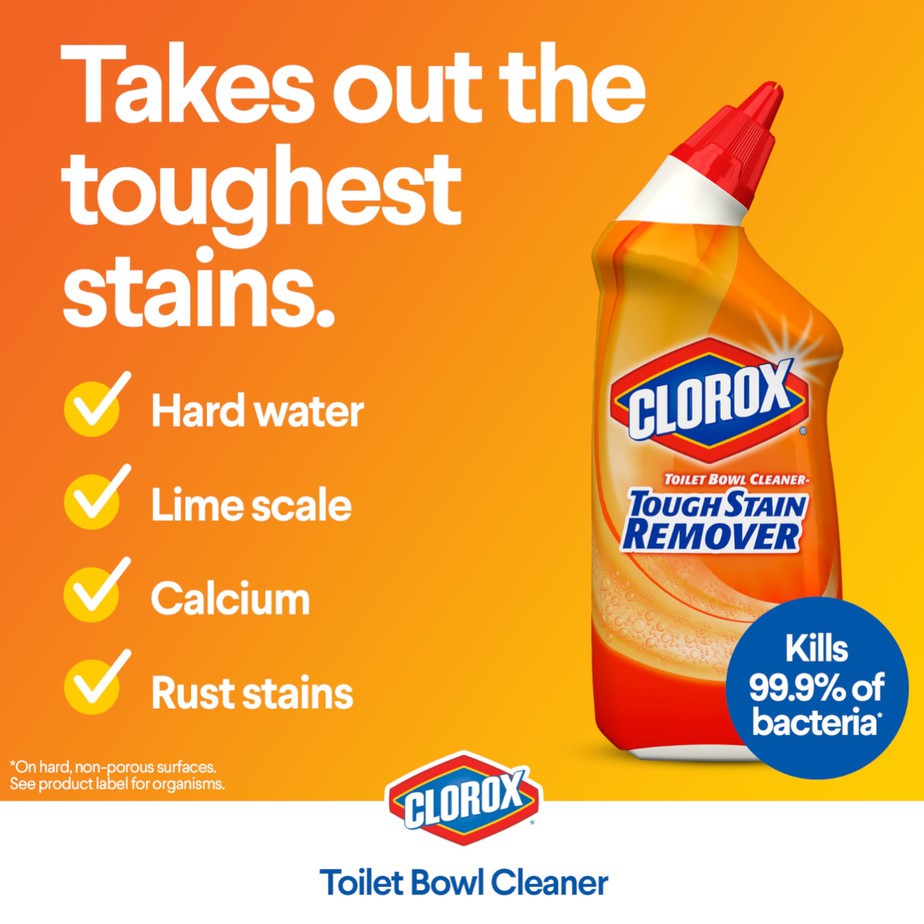 Clorox Toilet Bowl Cleaner and Disinfectant with Bleach/Scentiva/Ocean Mist/Cool Wave/Lavender