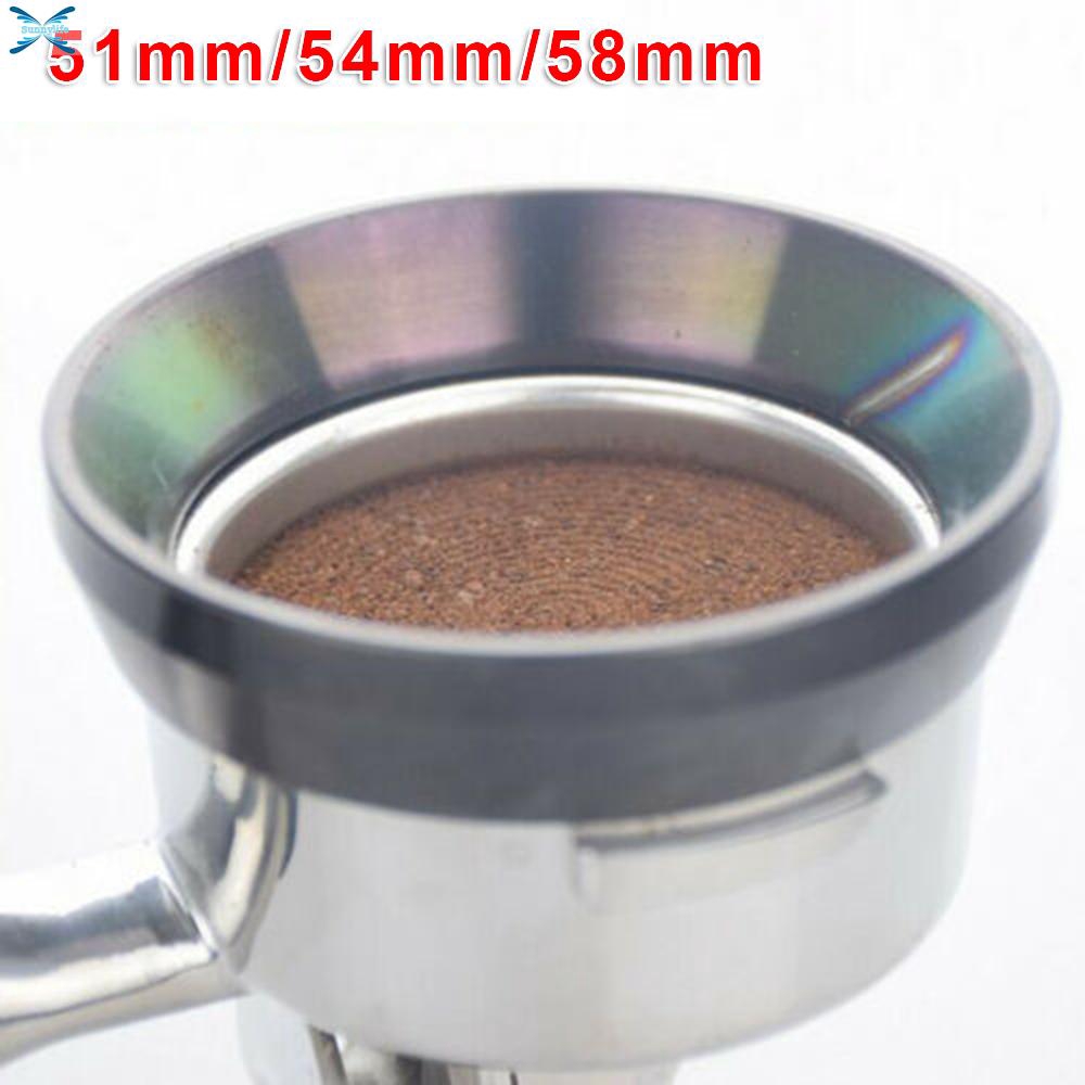 Gold Coffee Dosing Funnel Ring Replacement Aluminum 58mm Diameter Insert Type 