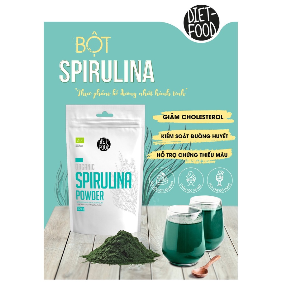 Diet Food Spirulina Organic Spirulina Powder 200g Shopee Singapore