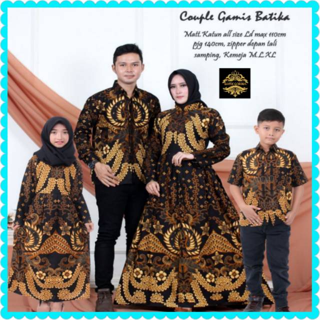  Batik  Couple  sania family ruffle ori ndoro jowi dnt 