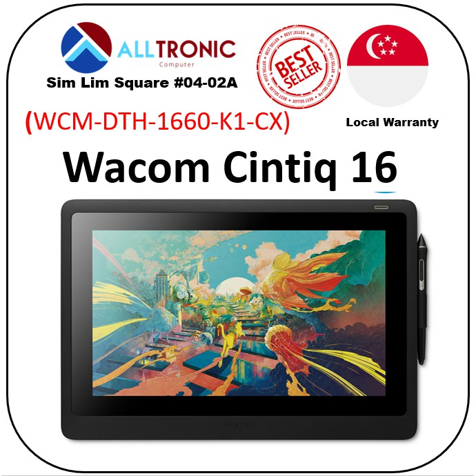 Cintiq 16 DTK1660 Graphic Drawing Display Tablet / 1Yr Warranty