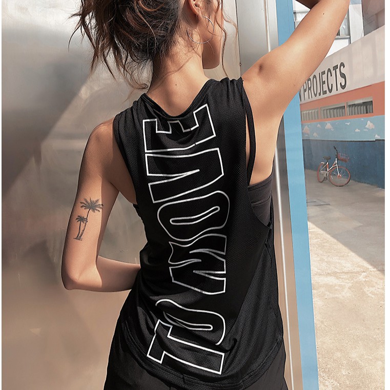 Tank Top Camisoles Plus Size Yoga Top Fitness Vest Gym Avt | Shopee  Singapore