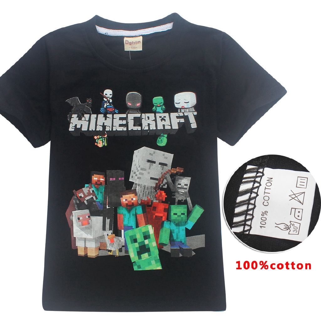 Tngstore Minecraft Mine Craft T Shirt Top Boy Girl Shopee Singapore - tngstore t shirt roblox top boy girl