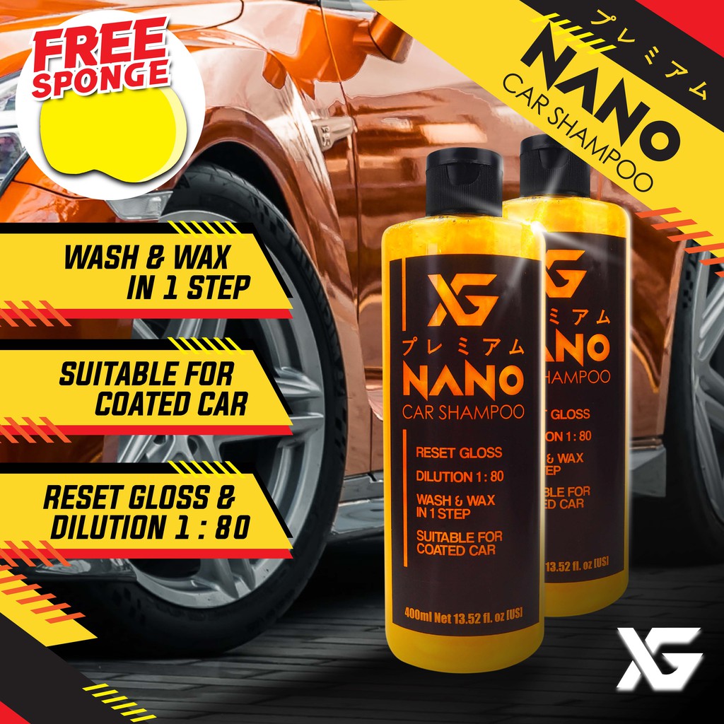 Shop Malaysia 𝗥𝗲𝗮𝗱𝘆 𝗦𝘁𝗼𝗰𝗸 Nano Car Wash Shampoo 400ml Nano Wash Wax 2 In 1 Car Wash Shampoo Shopee Singapore