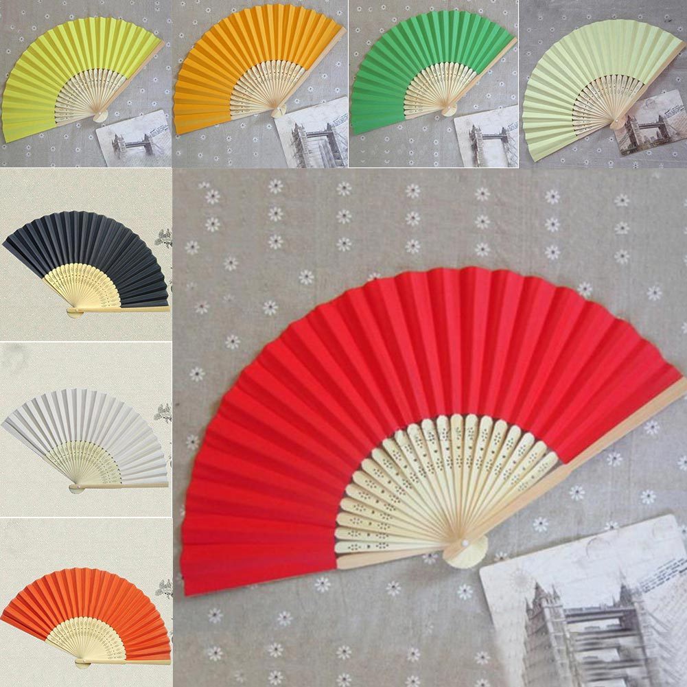 mini paper hand fans