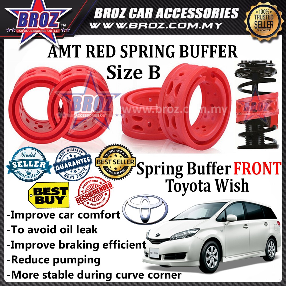 Toyota Wish Oem Front B Type Car Shock Absorber Buffer Red Shopee Singapore