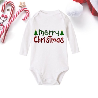 Merry Christmas Toddler Baby Long Sleeve Romper Jumpsuit Infant Newborn Girls Boys Outfit Christmas Deer Print Clothes Gifts #5