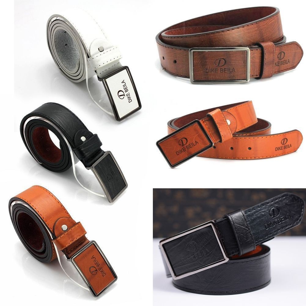 SALE Men Waistband Luxury Leather Automatic Buckle Belt Casual Waist Strap Belts | Shopee Singapore
