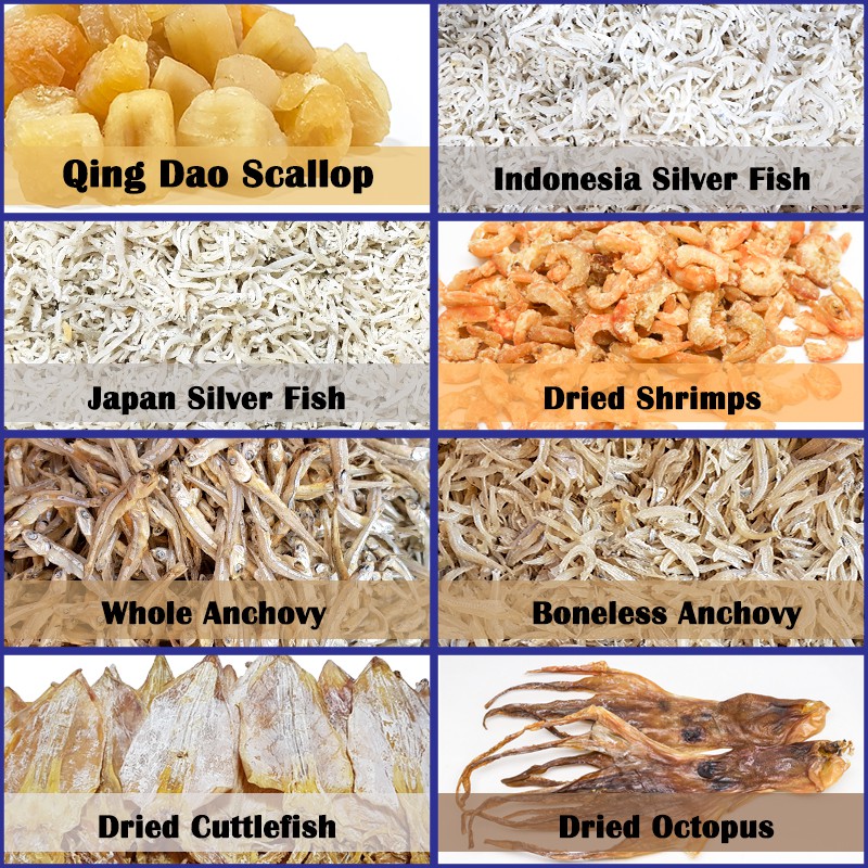 Dried Seafood, Nutrient Rich Seafood Containing Good Source of Protein, Vitamins and Minerals