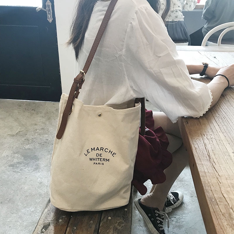 korean canvas shoulder bag