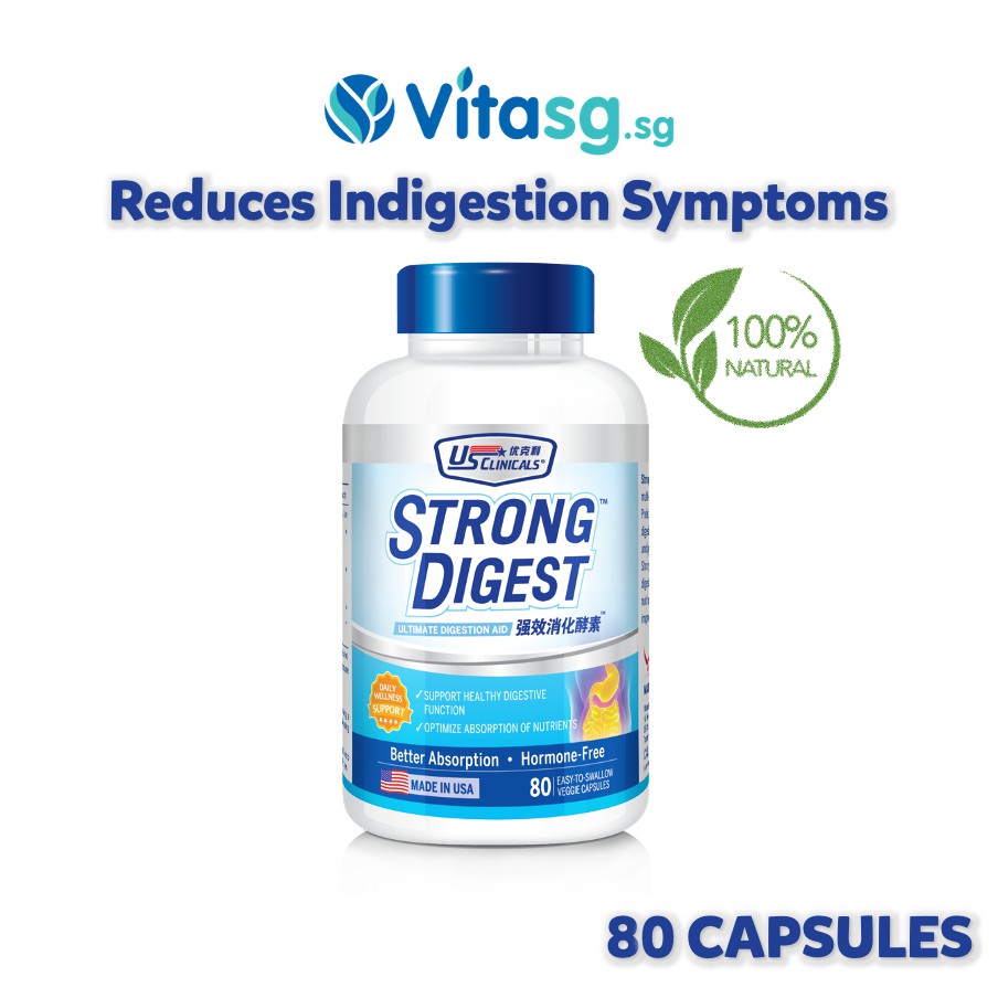 US Clinicals StrongDigest Indigestion, Metabolism, Lactose